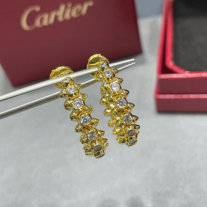 [OrnoraJewelry]CLASH FULL DIAMOND MEDIUM EARRINGS