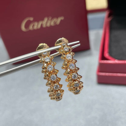 [OrnoraJewelry]CLASH FULL DIAMOND MEDIUM EARRINGS