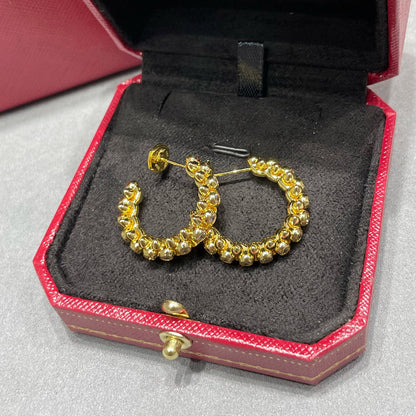 [OrnoraJewelry]CLASH FULL DIAMOND MEDIUM EARRINGS