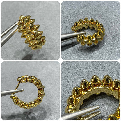[OrnoraJewelry]CLASH MINI HOOP EARRINGS