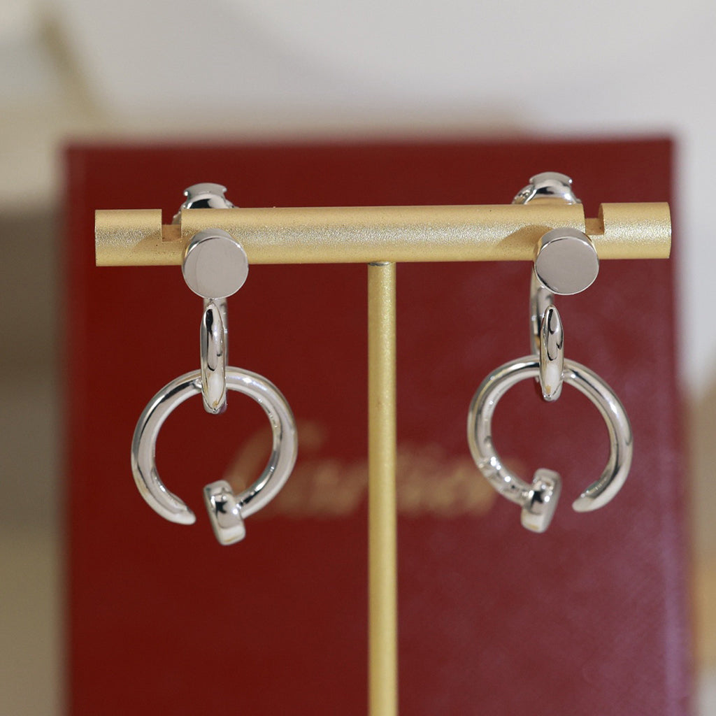 [OrnoraJewelry]JUSTE NO DIAMOND DOUBLE EARRINGS