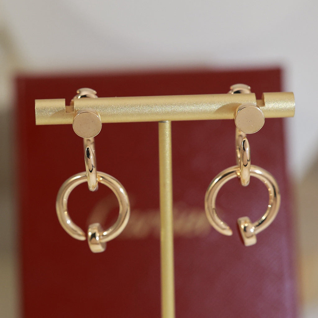 [OrnoraJewelry]JUSTE NO DIAMOND DOUBLE EARRINGS