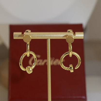 [OrnoraJewelry]JUSTE NO DIAMOND DOUBLE EARRINGS