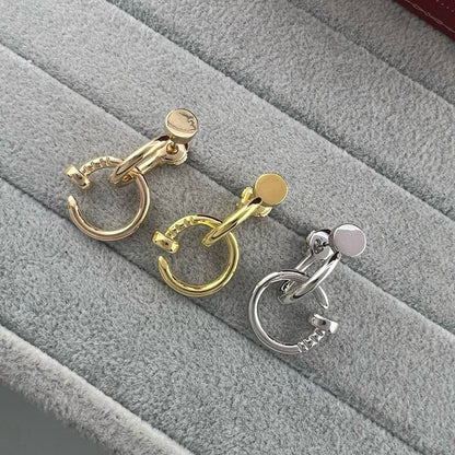 [OrnoraJewelry]JUSTE NO DIAMOND DOUBLE EARRINGS