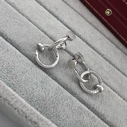 [OrnoraJewelry]JUSTE NO DIAMOND DOUBLE EARRINGS