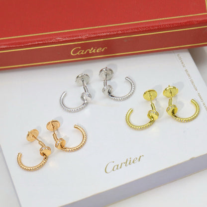 [OrnoraJewelry]JUSTE FULL DIAMOND DOUBLE EARRINGS
