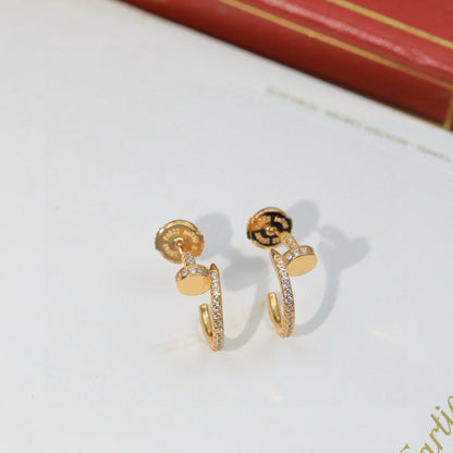 [OrnoraJewelry]JUSTE FULL DIAMOND DOUBLE EARRINGS