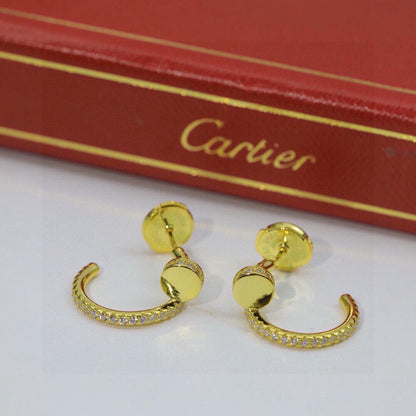 [OrnoraJewelry]JUSTE FULL DIAMOND DOUBLE EARRINGS