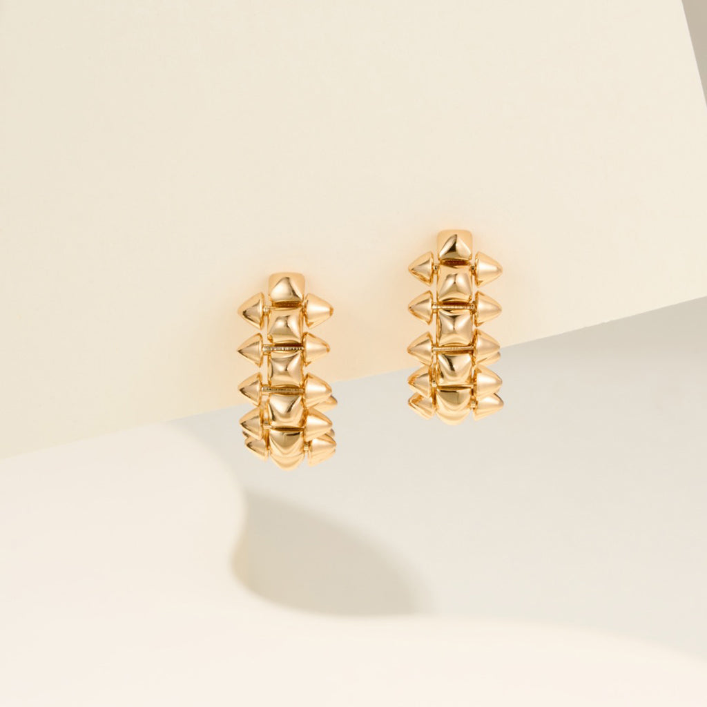 [OrnoraJewelry]CLASH MINI HOOP EARRINGS