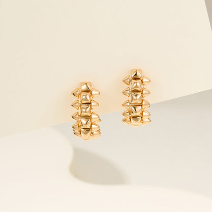 [OrnoraJewelry]CLASH MINI HOOP EARRINGS
