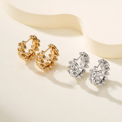 [OrnoraJewelry]CLASH MINI HOOP EARRINGS