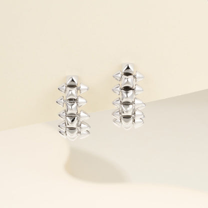 [OrnoraJewelry]CLASH MINI HOOP EARRINGS