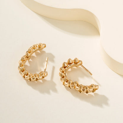 [OrnoraJewelry]CLASH MINI HOOP EARRINGS