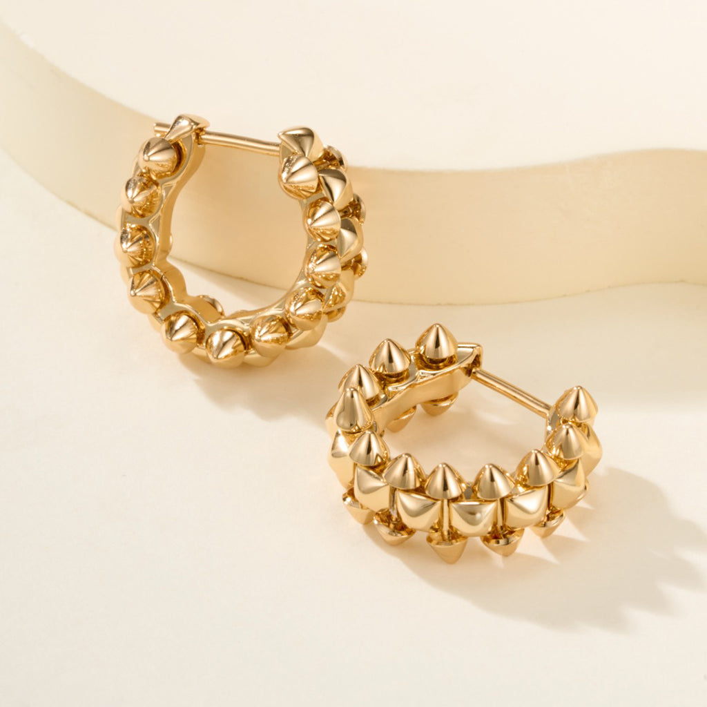 [OrnoraJewelry]CLASH MINI HOOP EARRINGS