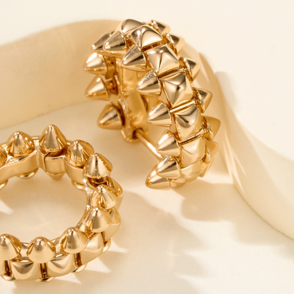 [OrnoraJewelry]CLASH MINI HOOP EARRINGS