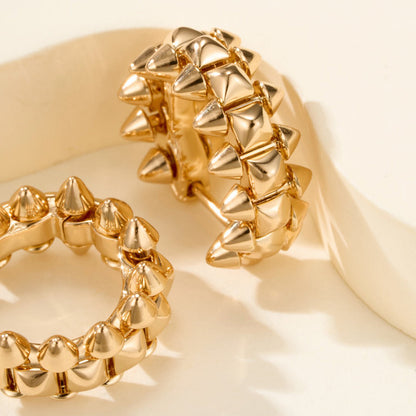 [OrnoraJewelry]CLASH MINI HOOP EARRINGS