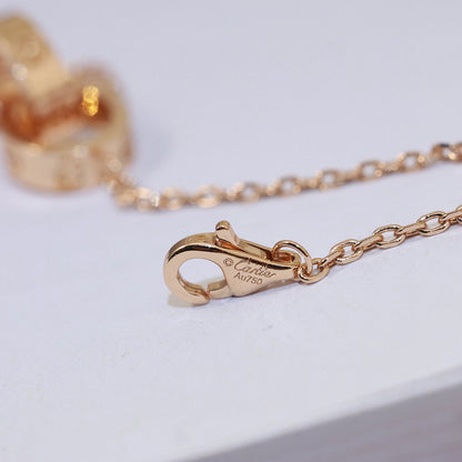 [OrnoraJewelry]LOVE DOUBLE RING NECKLACE