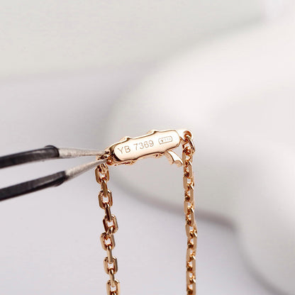 [OrnoraJewelry]LOVE NECKLACE 16MM  FULL DIAMOND