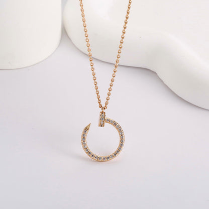 [OrnoraJewelry]JUSTE NECKLACE FULL DIAMOND