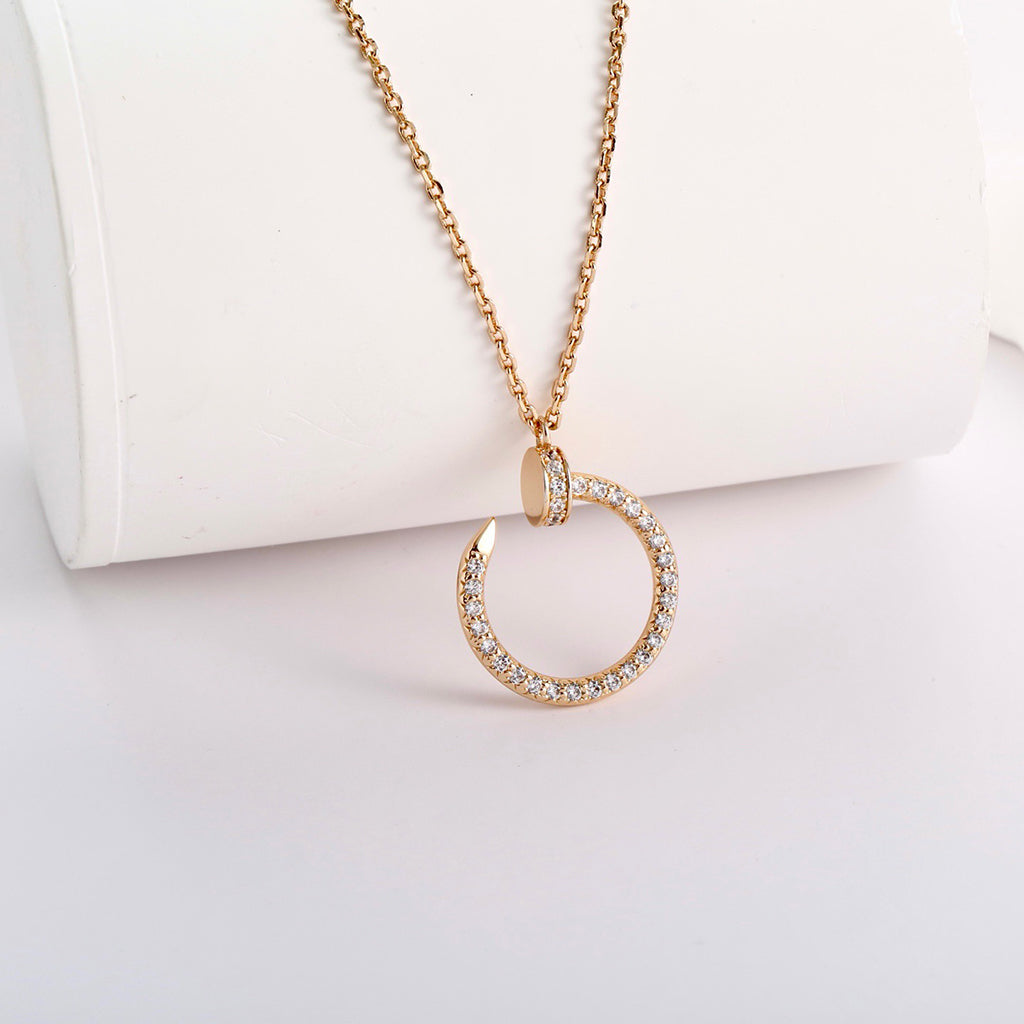 [OrnoraJewelry]JUSTE NECKLACE FULL DIAMOND