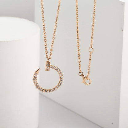 [OrnoraJewelry]JUSTE NECKLACE FULL DIAMOND