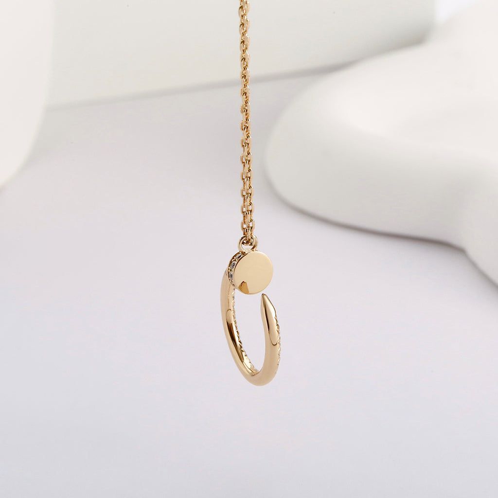 [OrnoraJewelry]JUSTE NECKLACE FULL DIAMOND