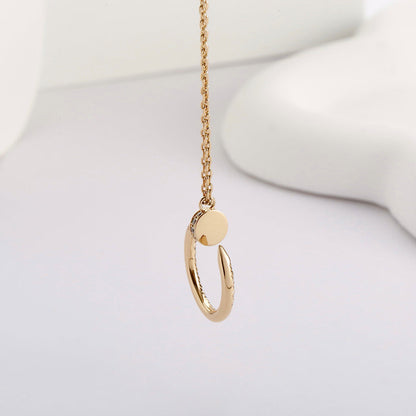 [OrnoraJewelry]JUSTE NECKLACE FULL DIAMOND
