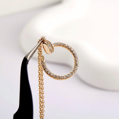 [OrnoraJewelry]JUSTE NECKLACE FULL DIAMOND