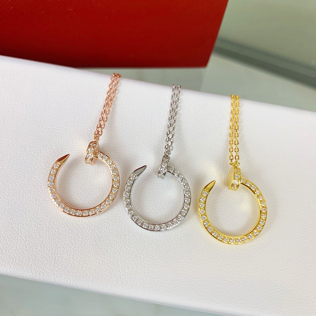 [OrnoraJewelry]JUSTE NECKLACE FULL DIAMOND