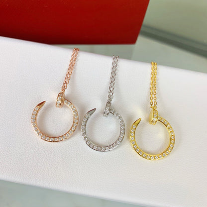 [OrnoraJewelry]JUSTE NECKLACE FULL DIAMOND