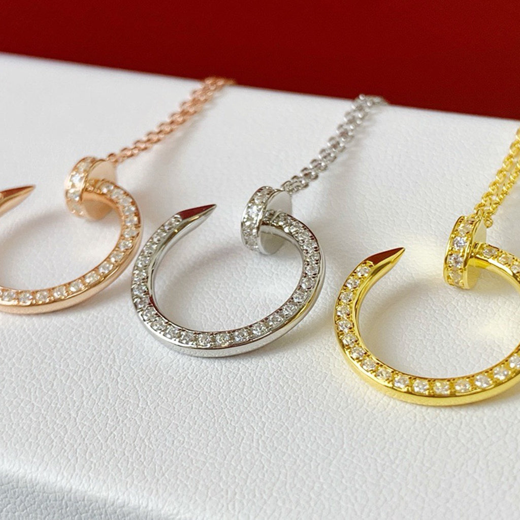 [OrnoraJewelry]JUSTE NECKLACE FULL DIAMOND