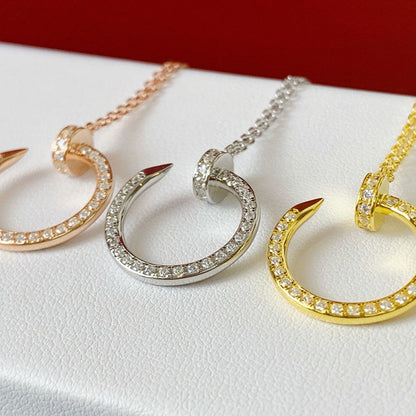 [OrnoraJewelry]JUSTE NECKLACE FULL DIAMOND