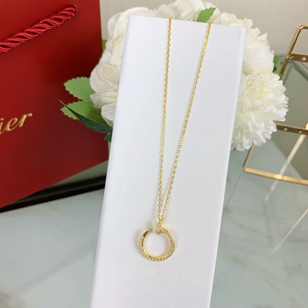 [OrnoraJewelry]JUSTE NECKLACE FULL DIAMOND