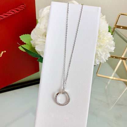 [OrnoraJewelry]JUSTE NECKLACE FULL DIAMOND