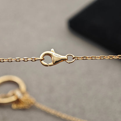 [OrnoraJewelry]JUSTE NECKLACE HALF DIAMOND