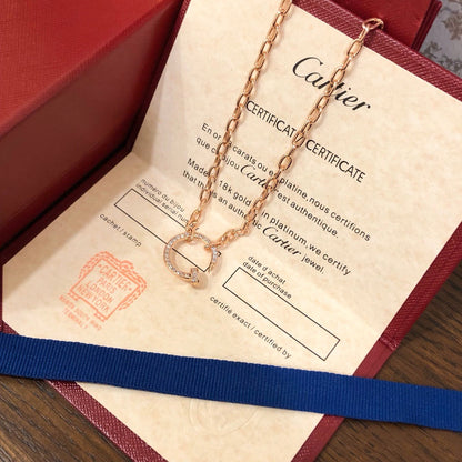 [OrnoraJewelry]JUSTE NECKLACE FULL DIAMONDS