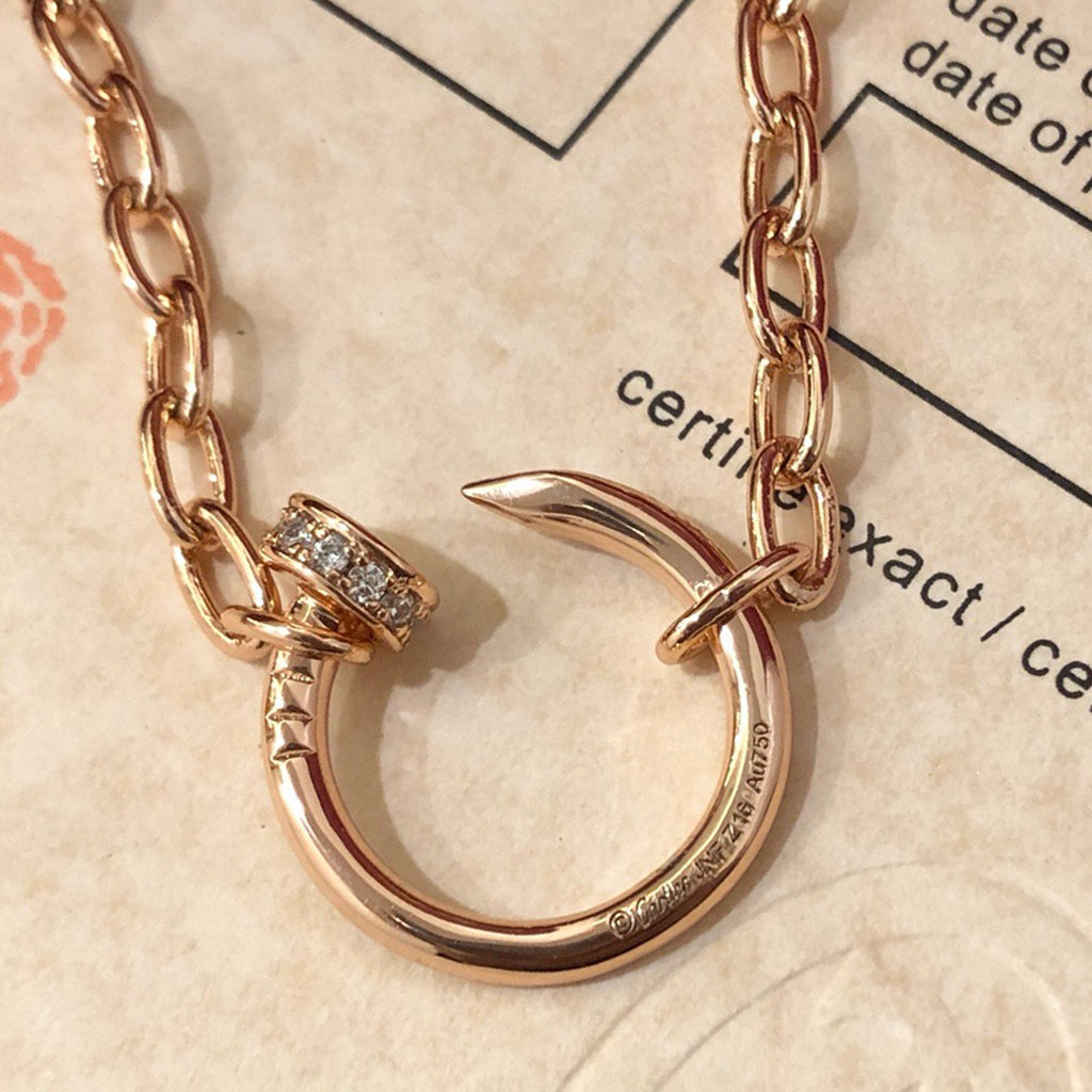 [OrnoraJewelry]JUSTE NECKLACE FULL DIAMONDS