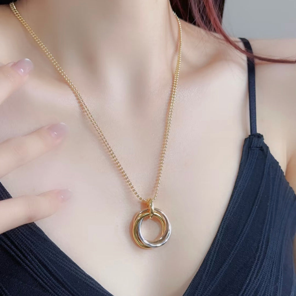 [OrnoraJewelry]TRINITY LARGE NECKLACE