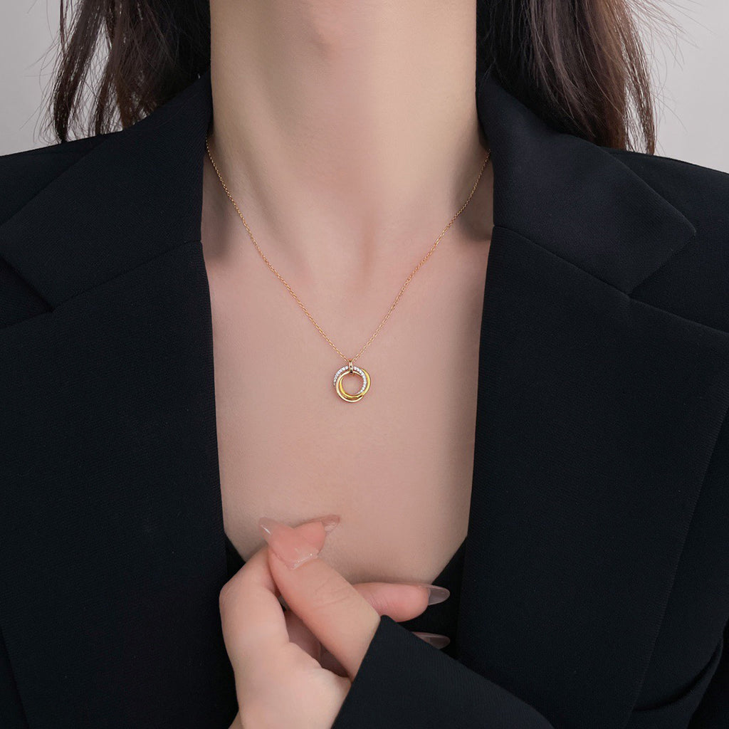 [OrnoraJewelry]TRINITY SMALL NECKLACE