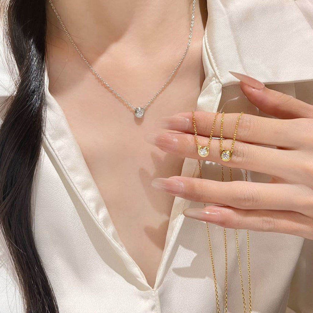 [OrnoraJewelry]DAMOUR DIAMOND NECKLACE