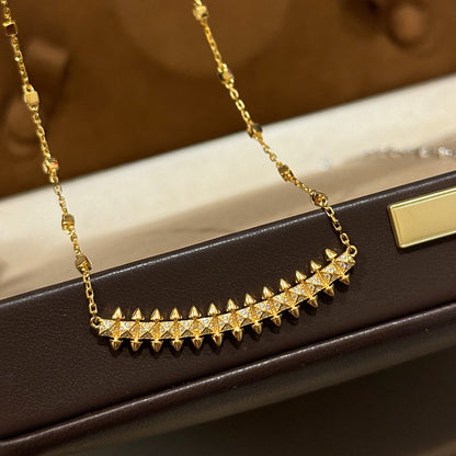 [OrnoraJewelry]CLASH  SMALL FULL DIAMOND NECKLACE