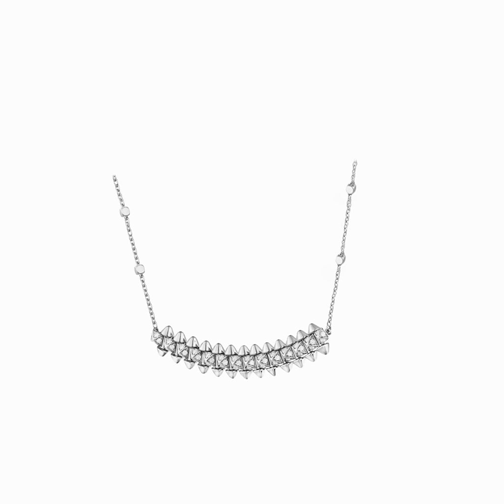 [OrnoraJewelry]CLASH  SMALL FULL DIAMOND NECKLACE