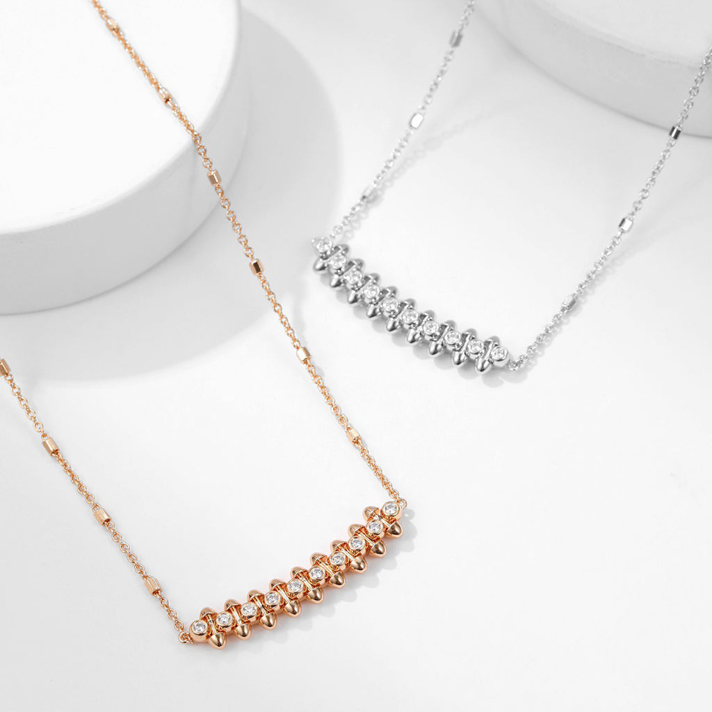 [OrnoraJewelry]CLASH  MEDIUM DIAMOND NECKLACE