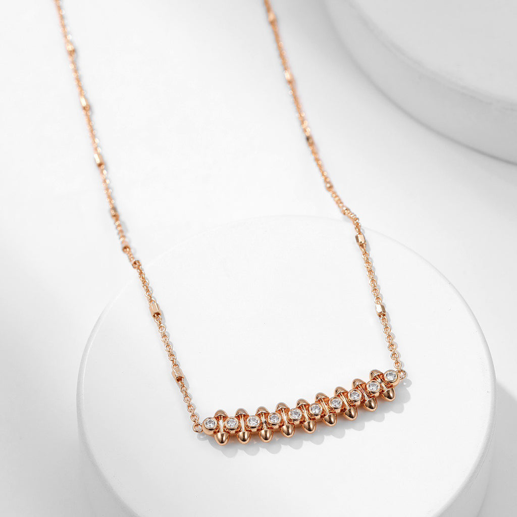 [OrnoraJewelry]CLASH  MEDIUM DIAMOND NECKLACE