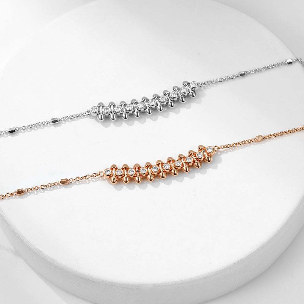 [OrnoraJewelry]CLASH  MEDIUM DIAMOND NECKLACE