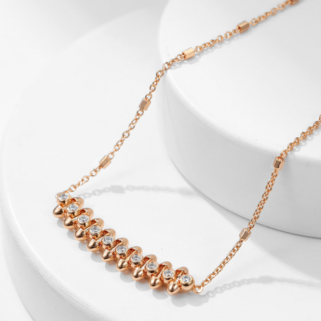 [OrnoraJewelry]CLASH  MEDIUM DIAMOND NECKLACE