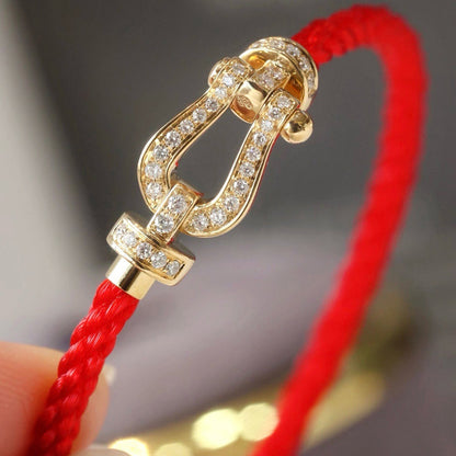 [Ornora Jewelry]FORCE LARGE HORSESHOE FULL DIAMOND BRACELET SILVER