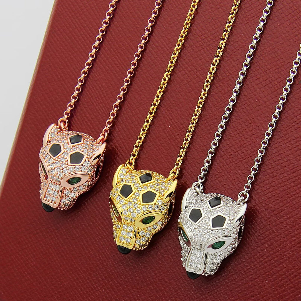 [OrnoraJewelry]PANTHERE FULL DIAMOND NECKLACE