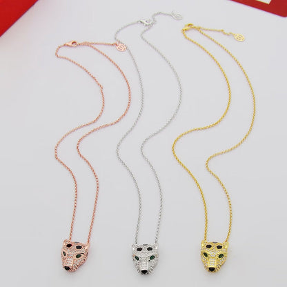 [OrnoraJewelry]PANTHERE FULL DIAMOND NECKLACE