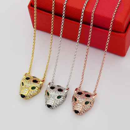[OrnoraJewelry]PANTHERE FULL DIAMOND NECKLACE